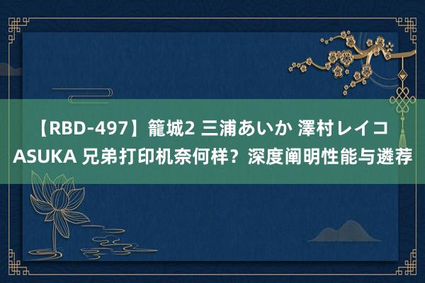 【RBD-497】籠城2 三浦あいか 澤村レイコ ASUKA 兄弟打印机奈何样？深度阐明性能与遴荐