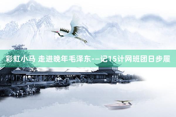 彩虹小马 走进晚年毛泽东-—记15计网班团日步履