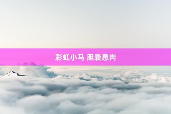彩虹小马 胆囊息肉